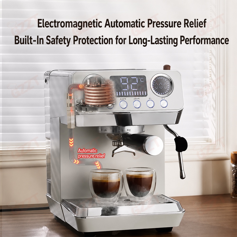 GZZT Semi-Auto Espresso Coffee - Espresso Machine Semi Auto ulasan dan harga
