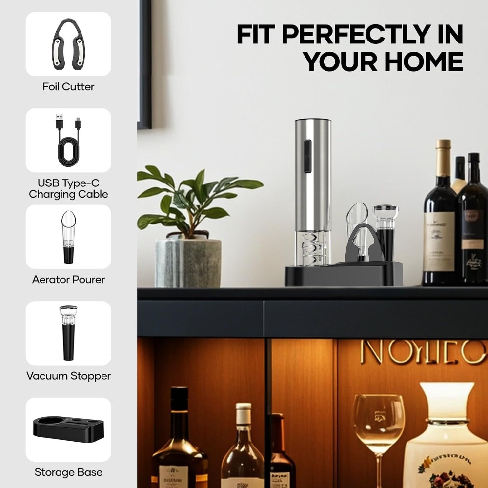 USB Electric Wine Opener,Recha - Wine Opener Electric ulasan dan harga
