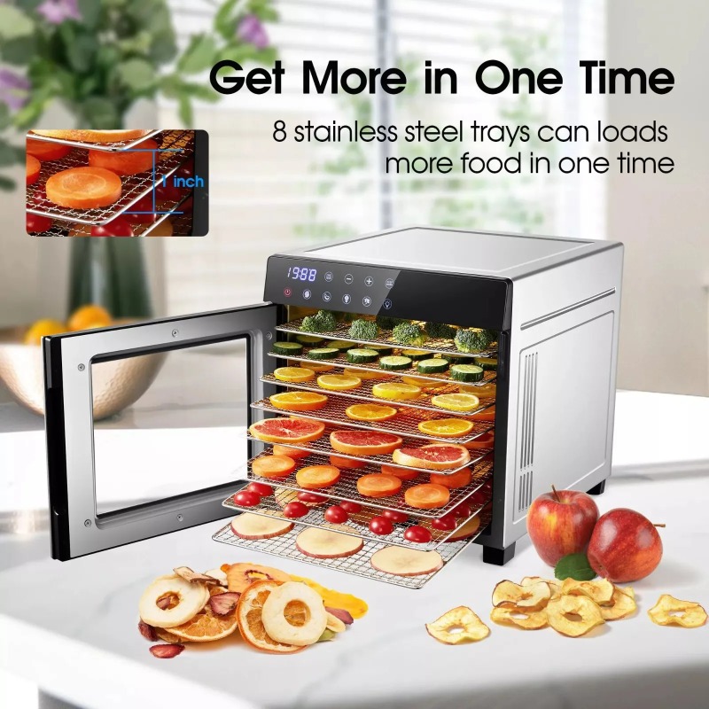 8-Tray Stainless Steel,600W wi - Dehydrator Tray Electric ulasan dan harga