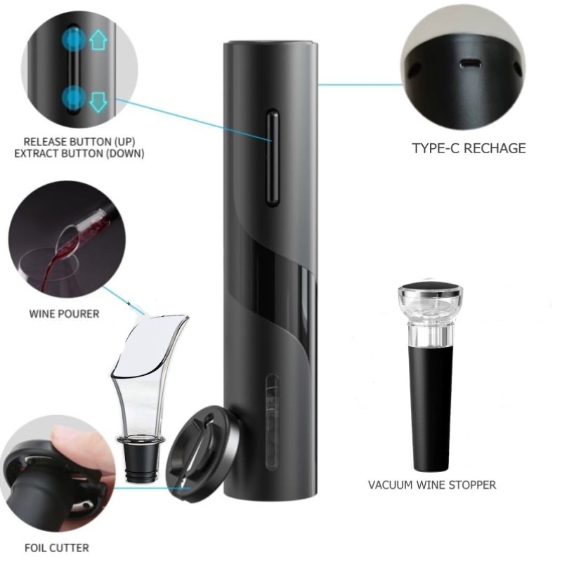 Rechargeable Electric Wine Ope - Wine Opener Electric ulasan dan harga